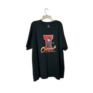 vintage 90s black t shirt i cannot graffiti t shirt snap inc sz 2xl crew neck